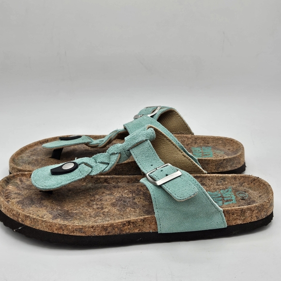 Muk Luk Marsha suede leather sandals size 8 - Picture 12 of 16